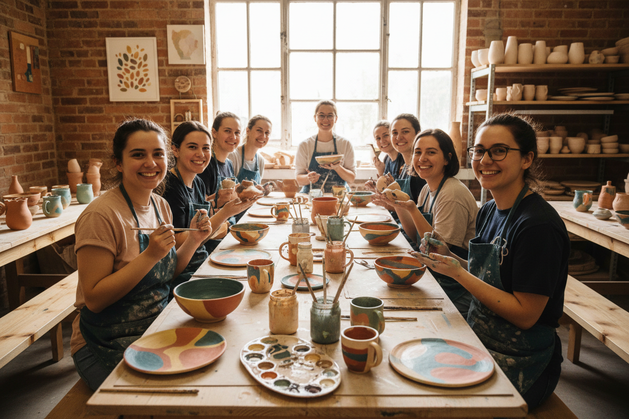 Ceramic Painting Workshops - Studio
