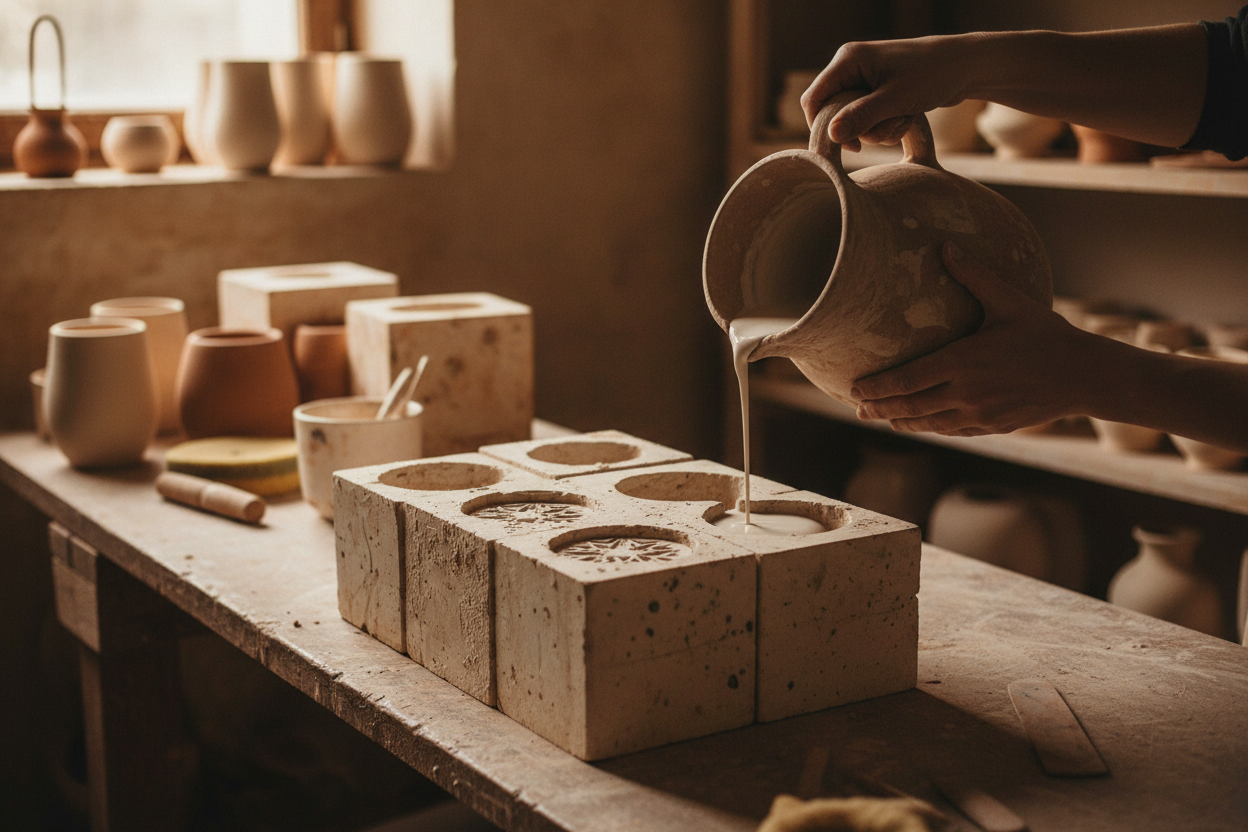 Ceramic Slip Casting Workshops - Studio