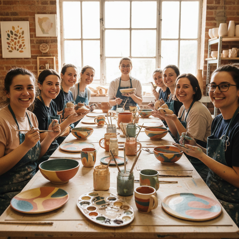 Ceramic Painting Workshop - Studio
